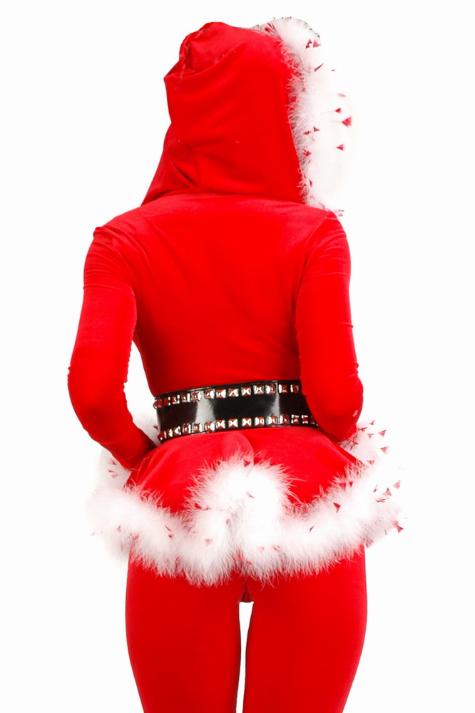 Christmas Costume Red Furry Winter Costume - Click Image to Close